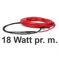 Gulvvarme kabel, 18 Watt pr. meter