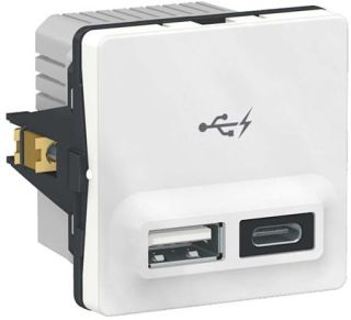 1017053094 | FUGA KOMBI USB UDTAG A+C 2,4A 1M Hvid |