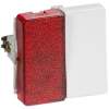 1017054828 | LK Fuga afbryder med rød LED lampe 1-pol 16A - hvid |