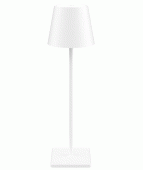 Opladelig LED bordlampe, Hvid, touch dæmpbar