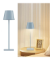 Opladelig LED bordlampe, Lyseblå, touch dæmpbar