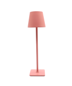 Opladelig LED bordlampe, Pink, touch dæmpbar