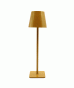 Opladelig LED bordlampe, Karry/guld, touch dæmpbar