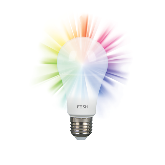 207003 | FESH Smart Home LED pære - Multicolor med lysdæmpn |