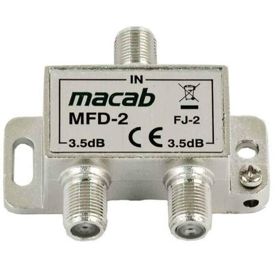 3132421 | Macab 2 fordeler for F-konnektor, 2 udgange |