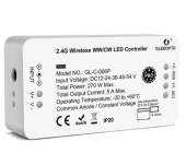 4637 | Gledopto Zigbee controller - Philips Hue kompatibel, Zigbee 3.0, enkeltfarvet og CCT, 12V (60W), 24V (120W) |