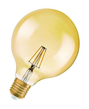 5657022960 | OSRAM Vintage LED Globe 7W (55W) E27 guld dæmpbar |