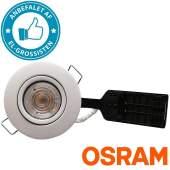 86593758 | Pro indbygningsspot m. dæmpbar 4,5W Osram LED pære - Super farvegengivelse - Mat hvid |