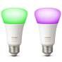 929002216803 | Philips Hue White and Color Ambiance 2xE27 pærer - Bluetooth |