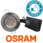 Pro indbygningsspot m. dæmpbar 4,5W Osram LED pære - Super farvegengivelse - Børstet