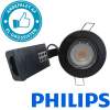 9588004 | Indbygningsspot m 5W Philips dæmpbar LED pære 3000K - Mat sort |