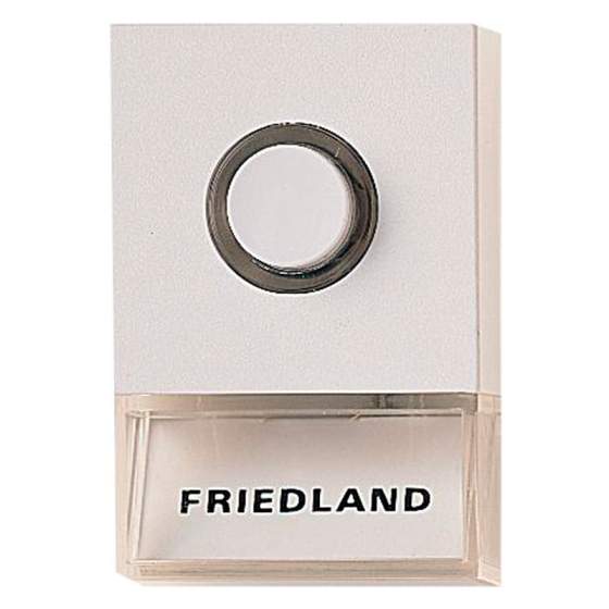 9590900802 | Friedland Tryk for ringeklokke D723 Hvid |