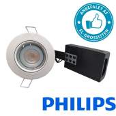 9597815916 | Pro indbygningsspot m 4W Philips dæmpbar LED pære 3000K - Mat hvid |